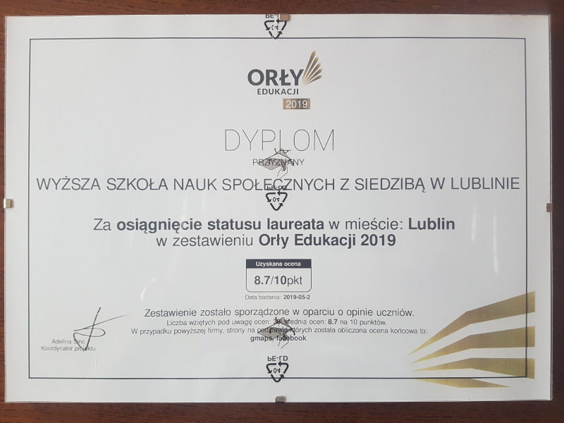 Orły dyplom